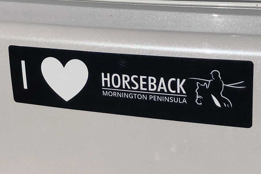 horseback-bumper-sticker-label